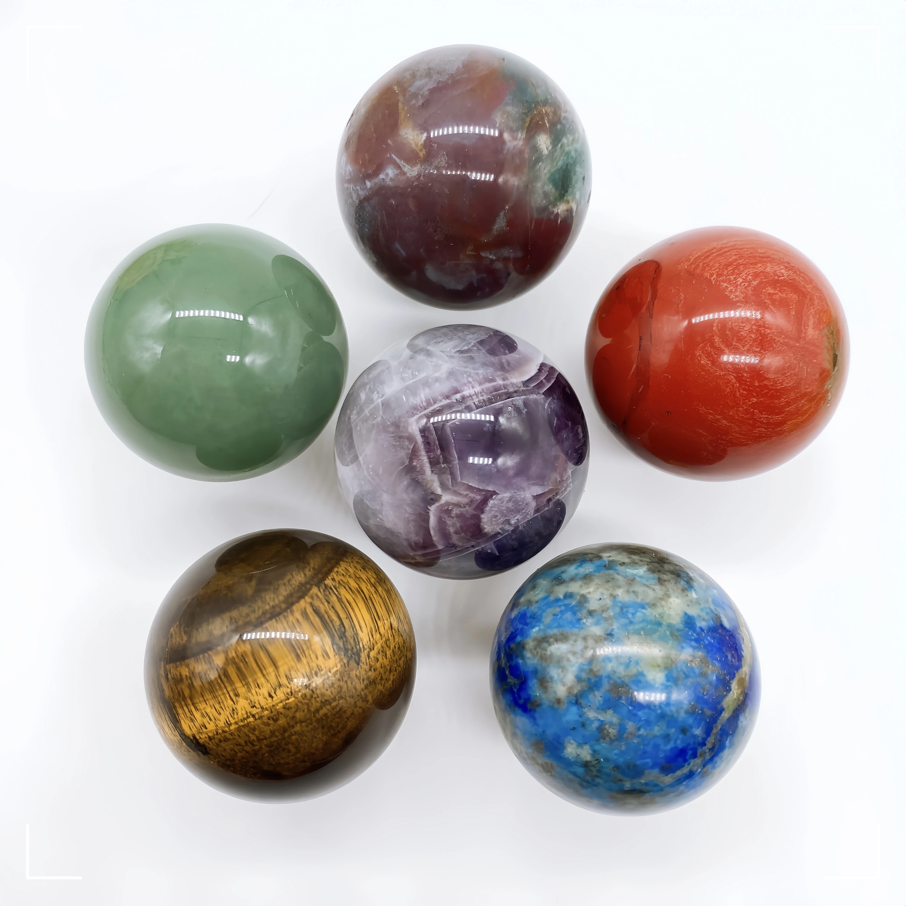 

40MM Natural Crystal Stone Amethyst Sphere Crystal Raw Stone Feng Shui Ball Chakra Energy Healing Room Decor Office Home Decor