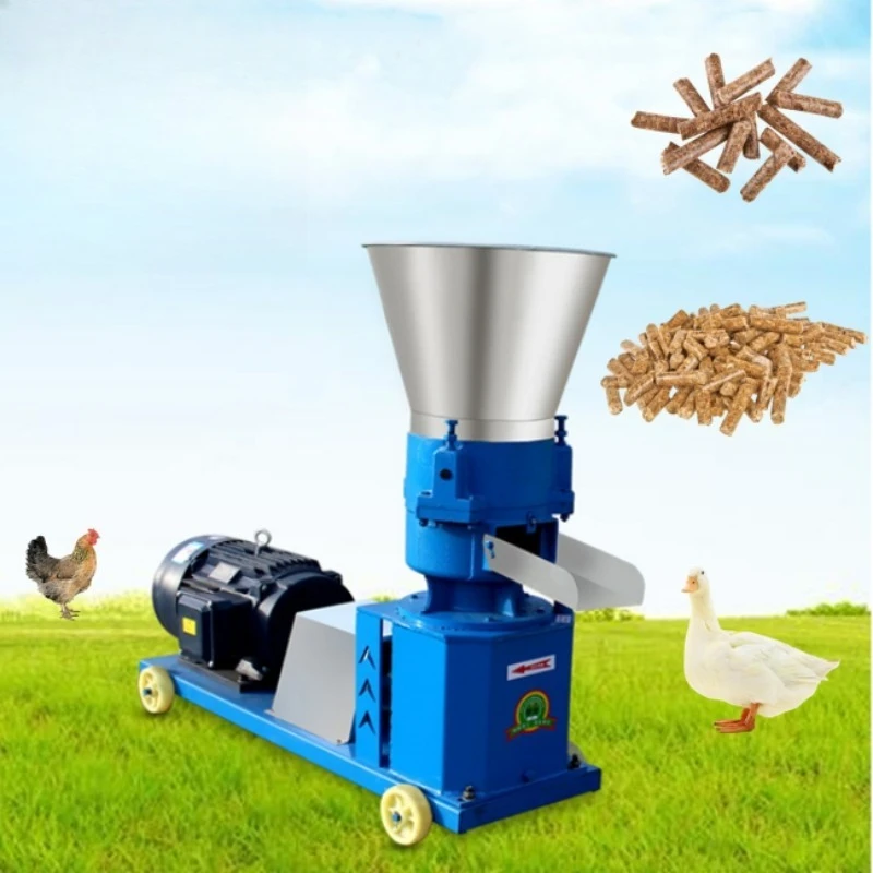 Hour Household Mill Floating Fish Chicken Pig Poultry Cattle Catfish Goat Cow Livestock Pelletizer Line Farms Use