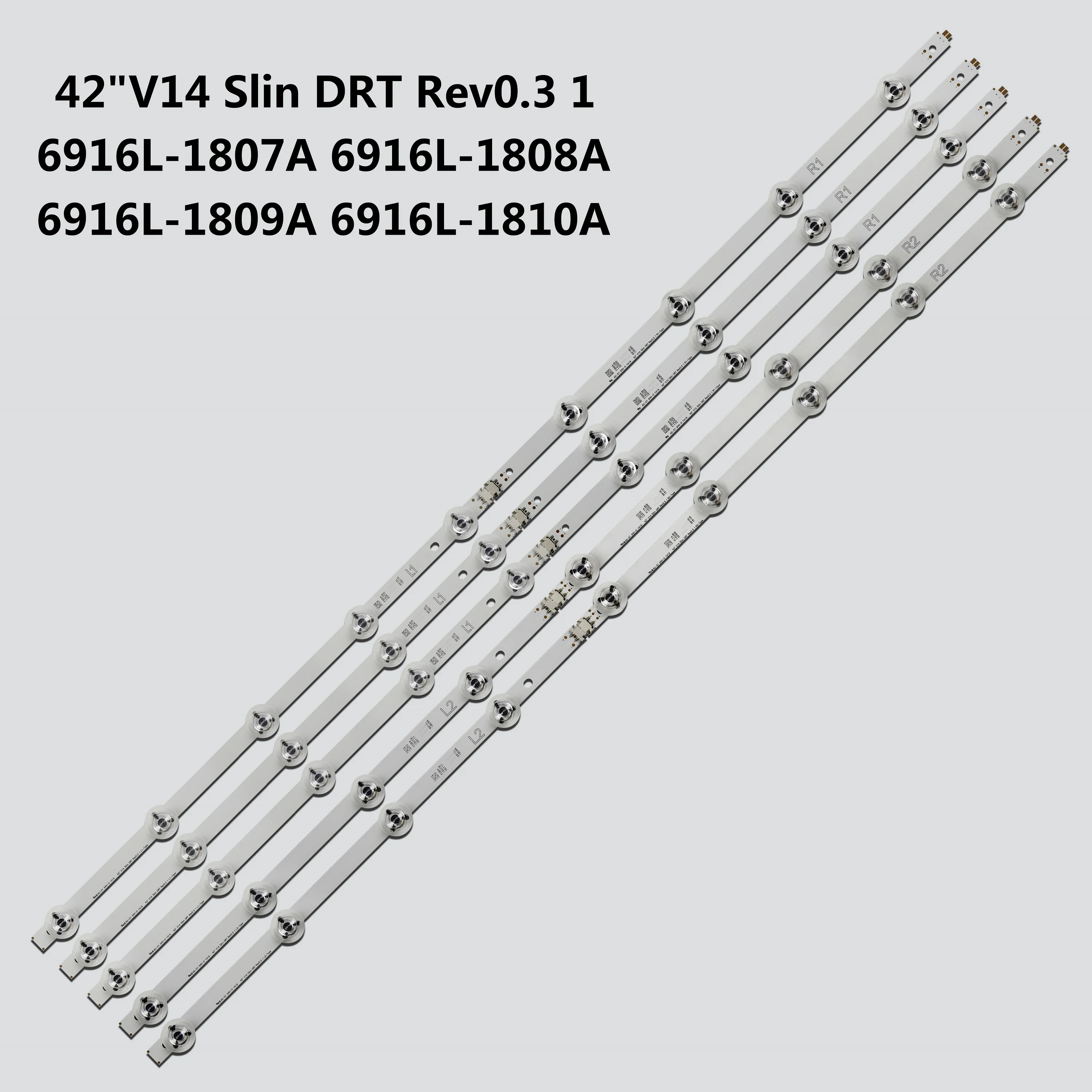 جديد LED شريط إضاءة خلفي 42 "V14 سليم DRT Rev0.3 ل 42" التلفزيون tx-42as650e LC420DUF VG F1 6916L-1809A 1808A 1807A 1810A #1