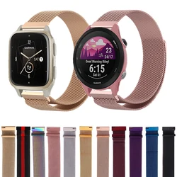 Magnetic Milanese Strap For Garmin Forerunner 165 265 265s 255 255s Metal Bracelet For Venu 2 2S Sq Smart Watchband Accessories