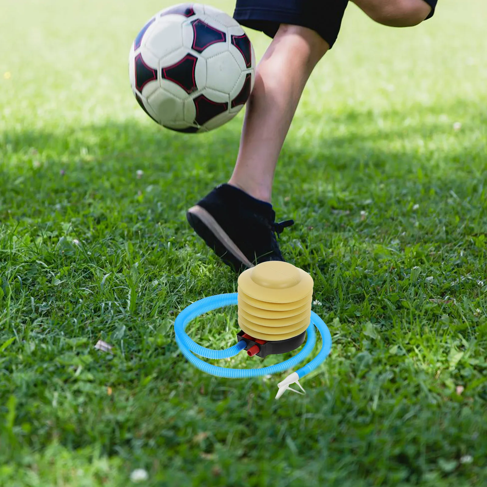 

4pcs Foot Pump Portable Inflatable Mattress Balloon Air Pump For Kids Adults Durable Easy Storage Multipurpose Use