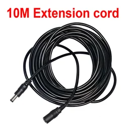 10M Camera Power Extension Cord 12V DC Black 5.5*2.1mm Male Female Adapter Extension Cable CCTV Cam Extend Wire Monitor