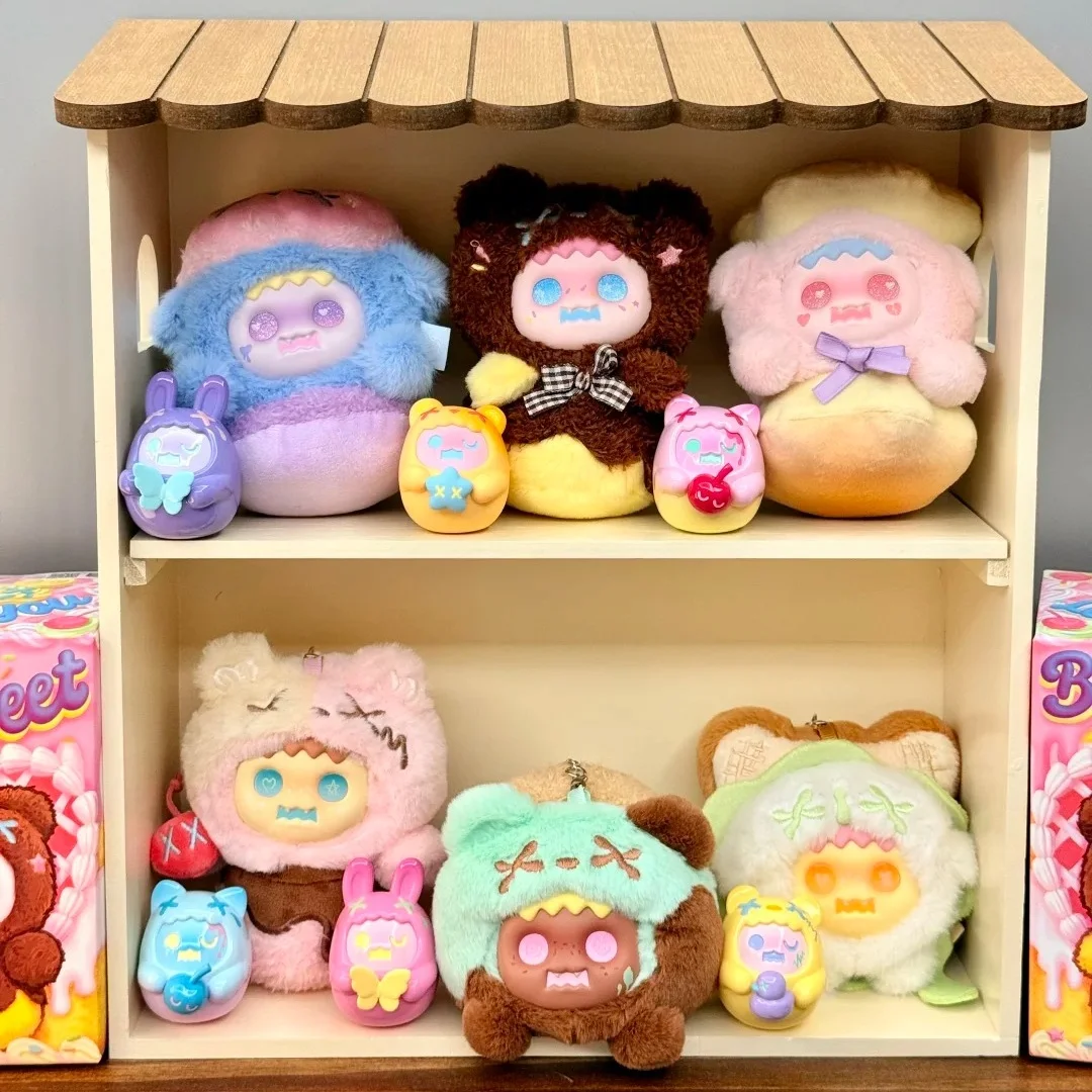 

Оригинальная коллекционная фигурка Shinwoo Blind Box Baby Ghost Bear из серии Bitter Sweet, плюшевая виниловая игрушка, трендовая, милая, для декора