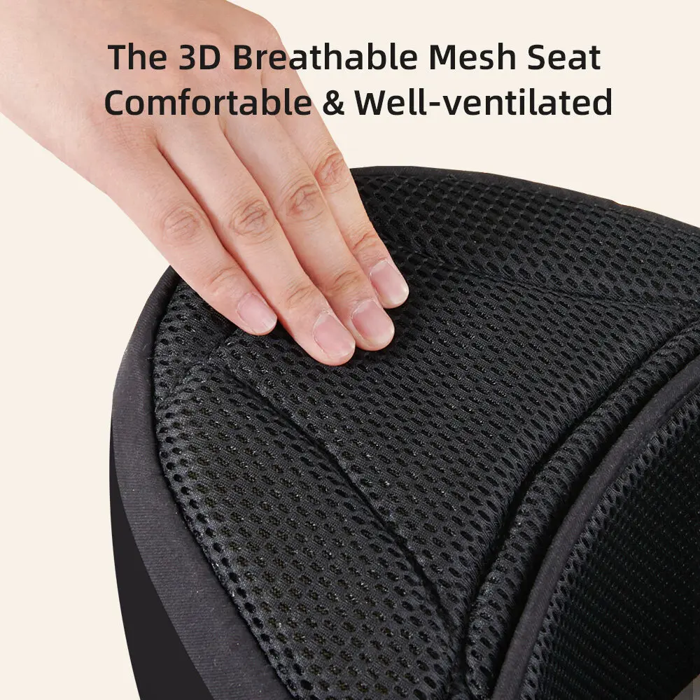 Sunveno Geïntegreerde Veilige Draagzak Moeiteloos Comfortabel Draagzak Mesh Ademend 4-24 Maanden Handsfree Ergonomisch Zwart