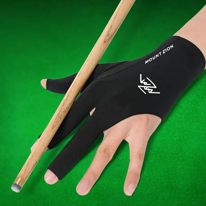Billiard Gloves With Fingerless Breathable Pool Gloves Three-Finger Gloves