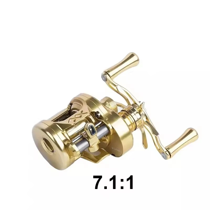 LOONGZE B51MC-1 並行輸入品ゴールド LOONGZE B50/51DBC-1 Airliteベイトキャスティングリール 超軽量BFS