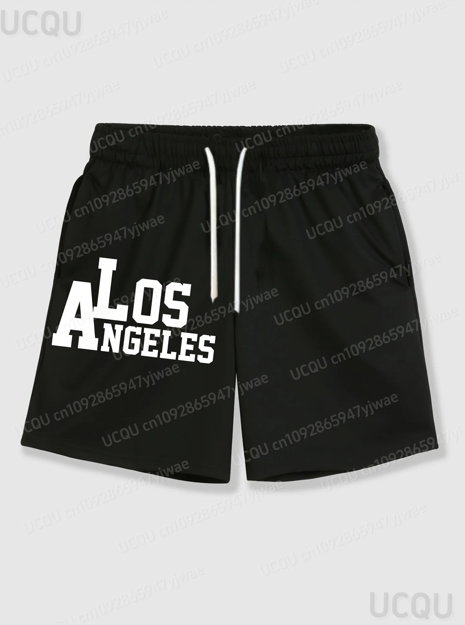 Calções de banho masculinos de verão los angels impresso férias calções de banho secagem rápida havaiano praia shorts roupas masculinas