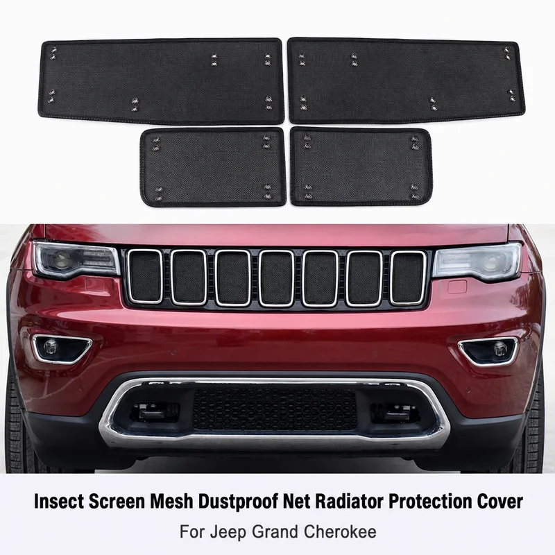 For Jeep Grand Cherokee Insect Screen Mesh Dustproof Net Radiator Protection Cover Cotton Filter Automotive Parts