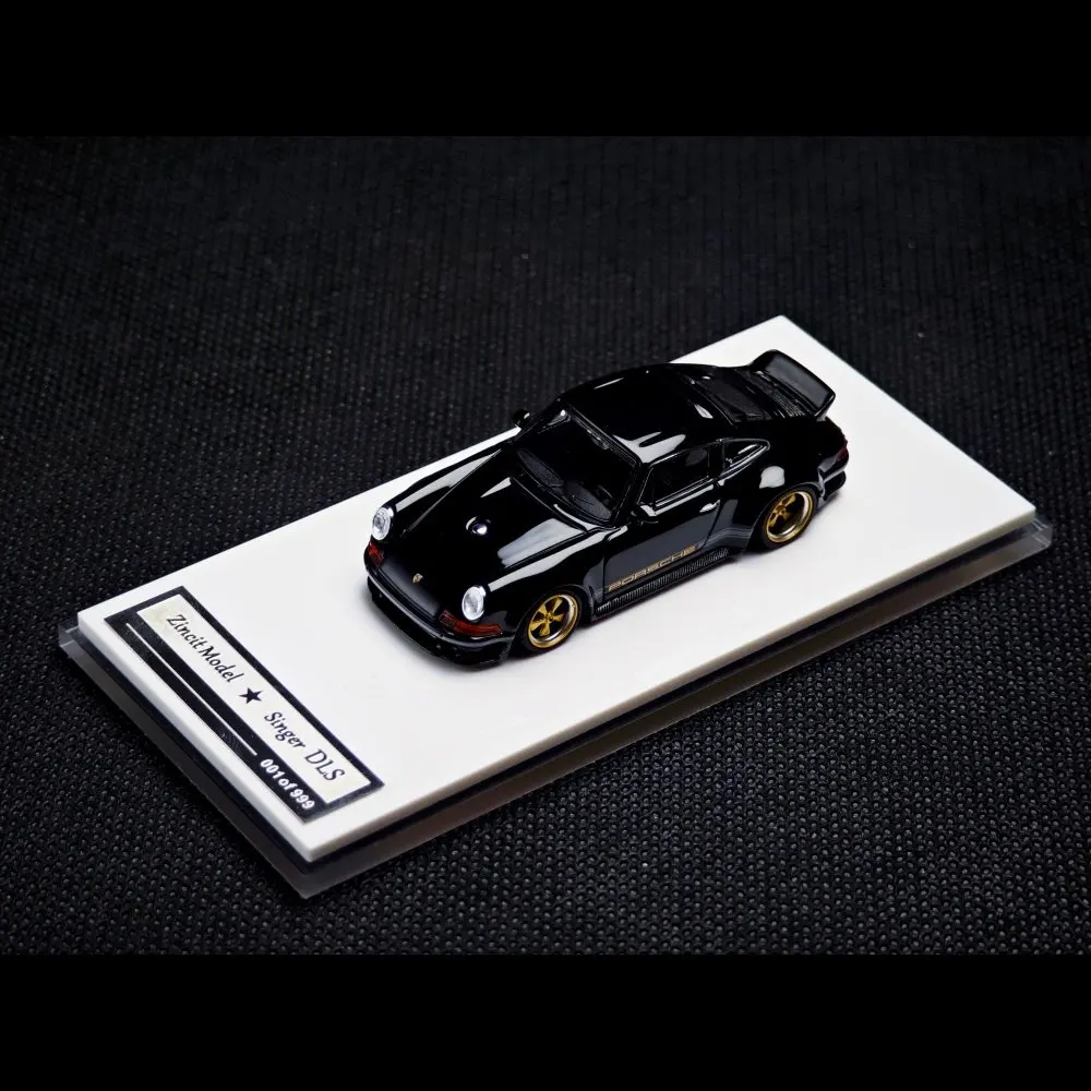 ZM Zincit modelo 1:64 Porsche 911 Singer Coupe DLS Borgoña Livery coche en miniatura de aleación colección de juguetes
