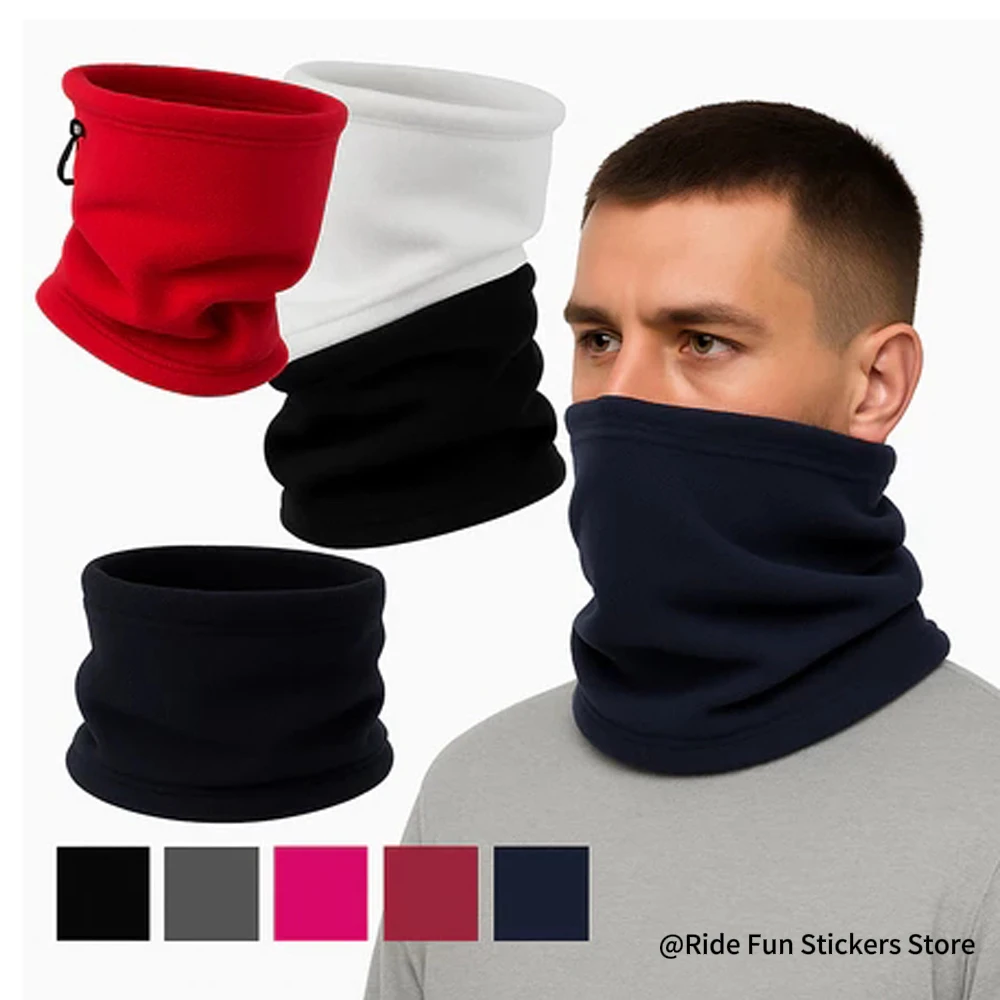 

Outdoor Cycling Neck Warmer Warm Scarf Hat Ski Mask Windproof Polar Fleece Thickened Autumn Winter Unisex Face Cover ﻿