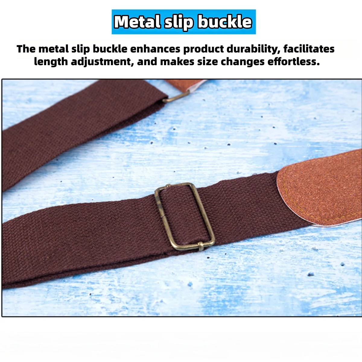 Miwayer Guitar Strap /from Cotton Woven Premium Leather - Universal for Folk,Electric and Classical Guitars