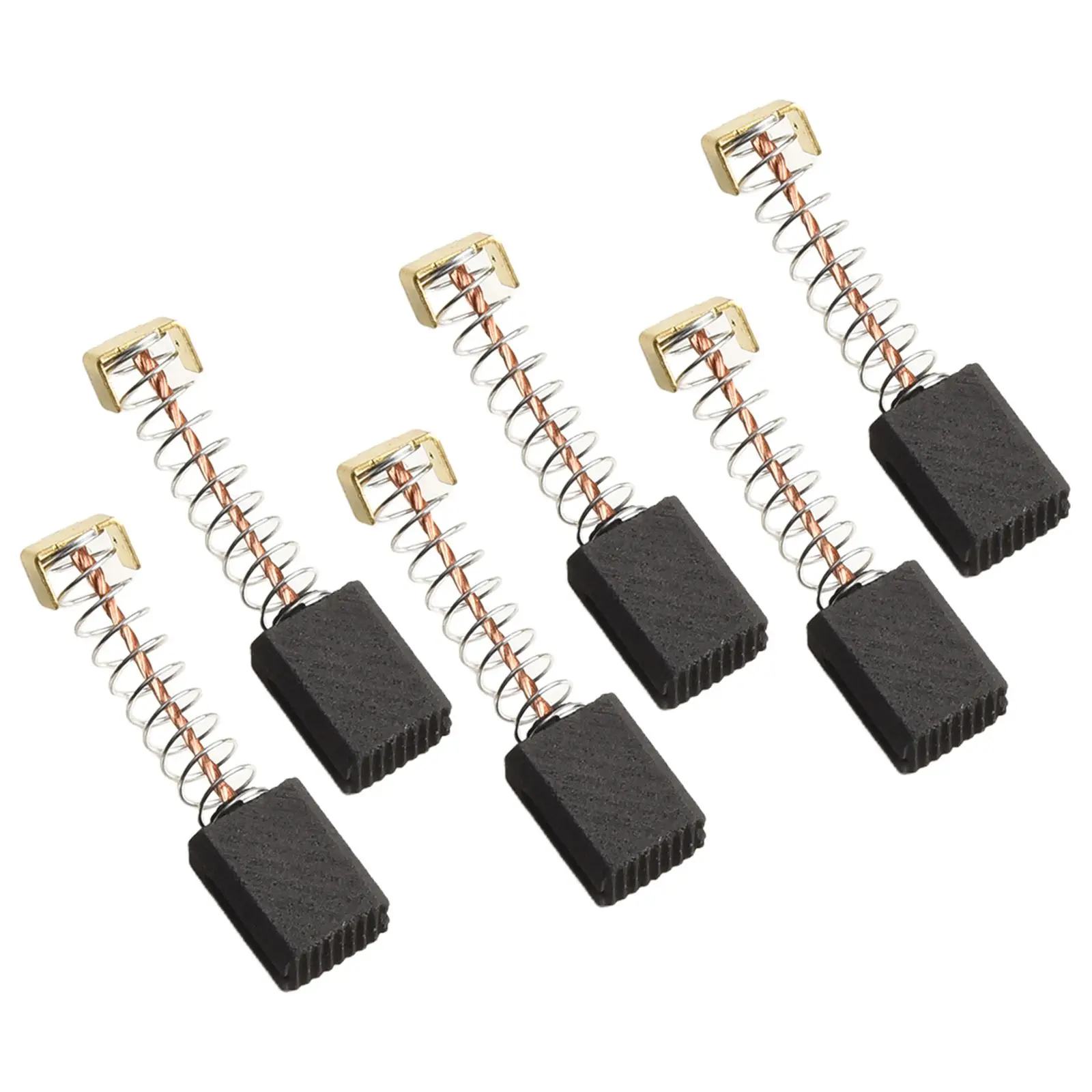 6pcs 6x10x14mm Carbon Brushes Motor Coal Grinding Coal Carbon Brushes For-Parkside PBH 1500 A1 Replacing Brushes Repairs