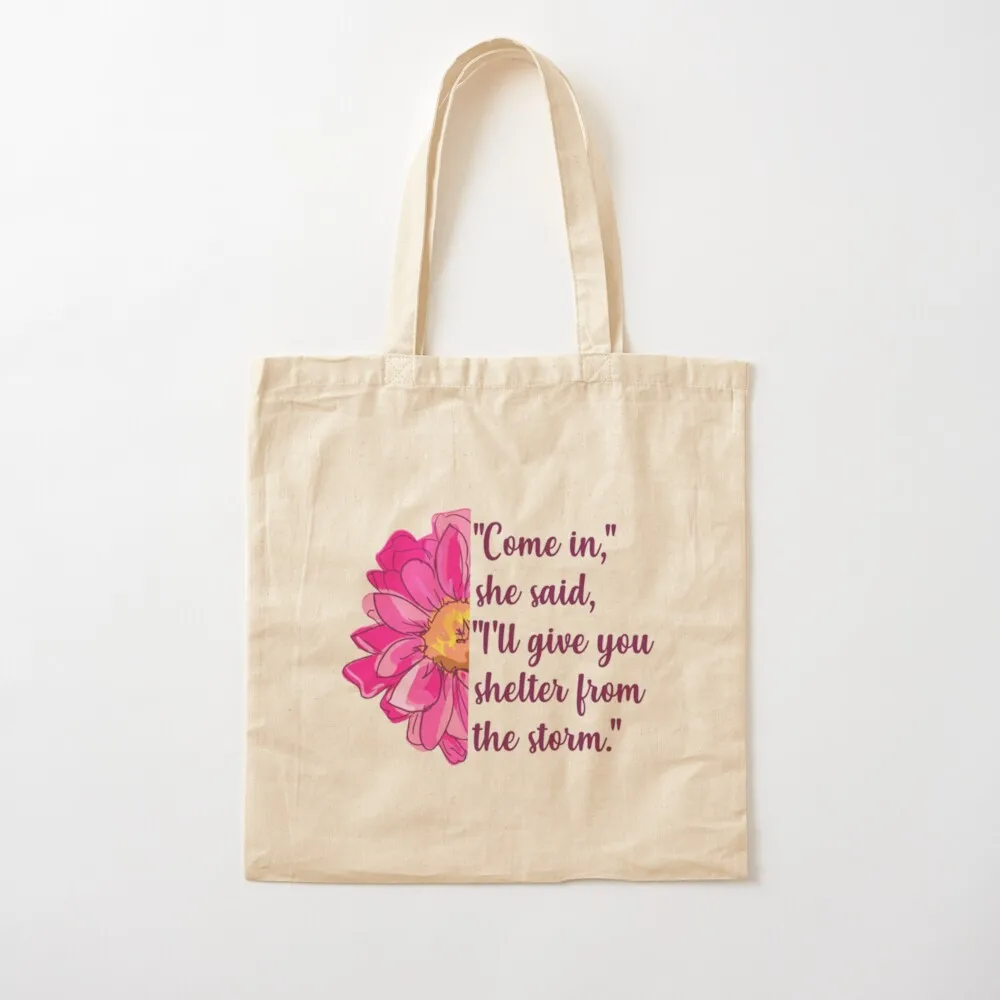 Shelter From The Storm Tote Bag Cloth bag shopping bag logo