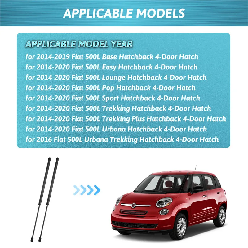 

Для Fiat 500L 2014-2020 PM3824 задний багажник автомобиля, задняя дверь багажника, газовые стойки, подъемная опора, демпферные стержни