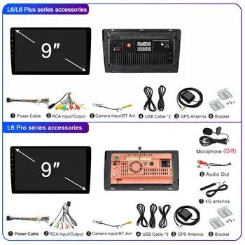 LEHX L3X 5G WIFI 2din 9palcový Android 15 Autorádio Steeo CarPlay gps pro Toyota VW Hyundai Kia Honda LADA FIAT Autoradio hlavní jednotka 8 nejlepší prodej dotyková obrazovka s Androidem 15 palců - №3