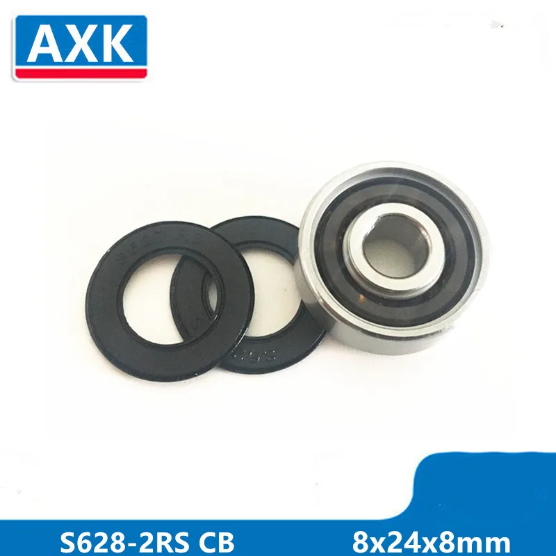 Axk S628-2rs Stainless Steel 440c Hybrid Ceramic Deep Groove Ball Bearing 8x24x8mm 628 S628-2rs Cb Abec-5