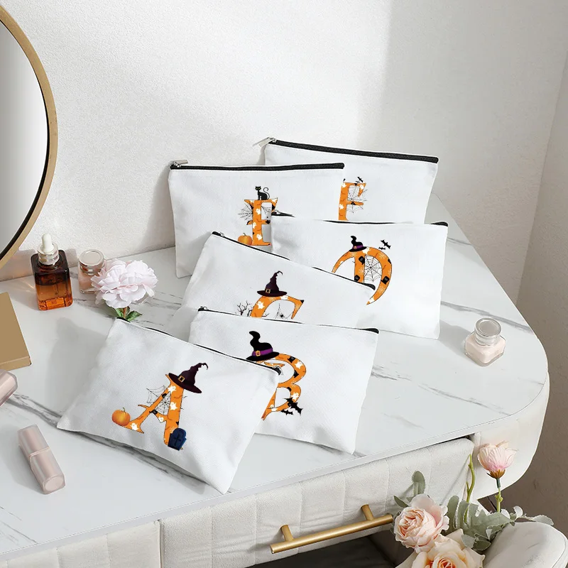 Letter Print Bridesmaid MakeUp Case Wedding Party Bride Gifts Women Cosmetic Bag Beauty Toiletries Organizer Wash Storage Pouch