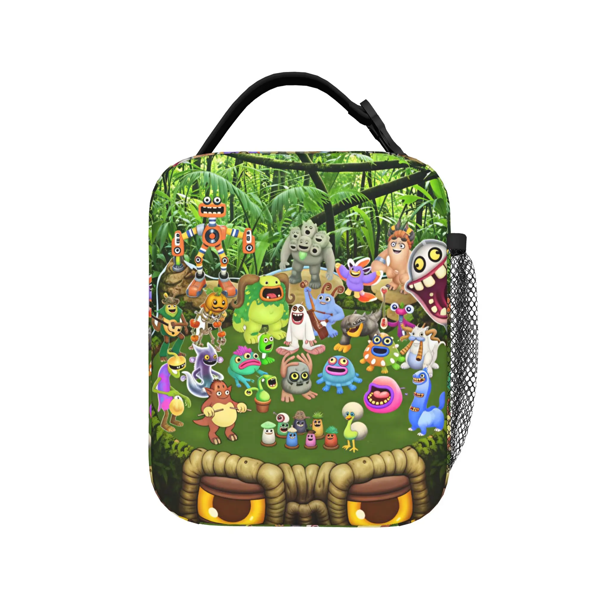 My Singing Monsters Characters Lunch Bag Aesthetic School Lunch Box Graphic Convenient Tote Food Bags