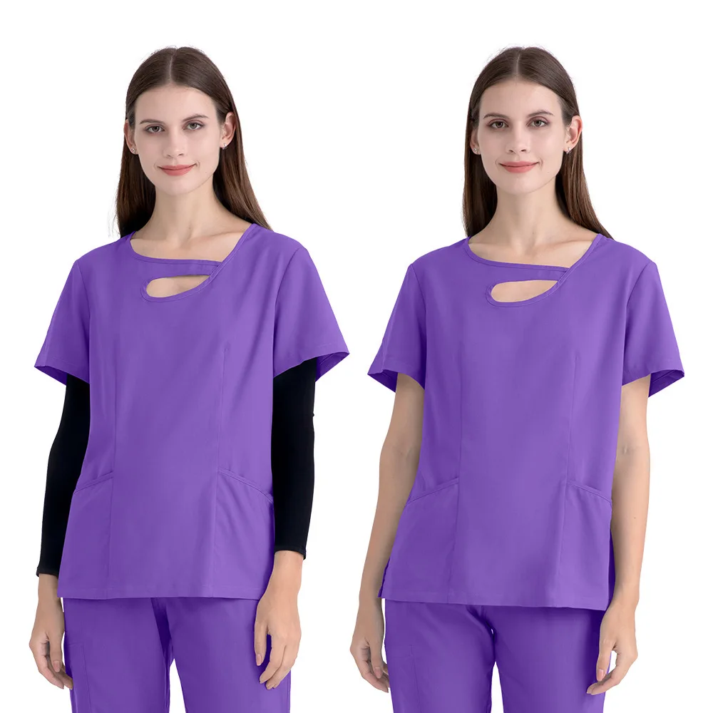 

Women's Quick-Dry Plus Size Hospital Scrub Set Nurse Uniform Doctor Workwear