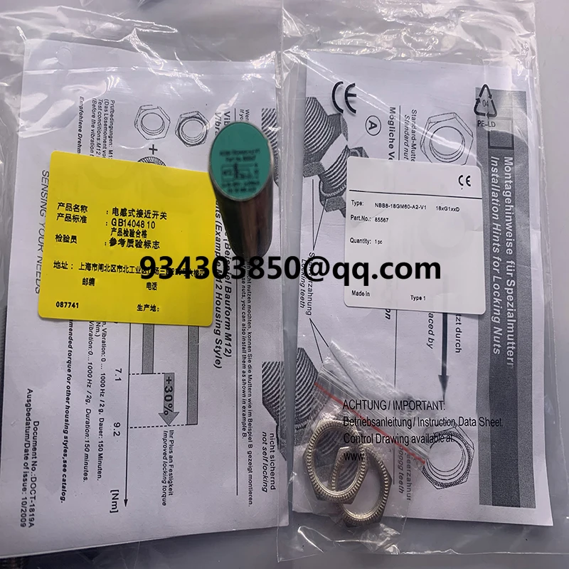 

brand new Proximity switch NBB8-18GM60-A2-V1 NBB8-18GM60-A0-V1 One year warranty