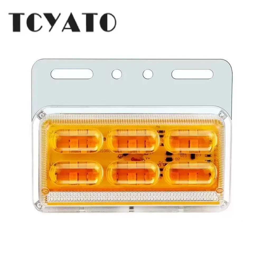 

Светодиодный край TCYATO, 48 ламп, индикатор ширины 12 В, 24 В, 6D, водонепроницаемая, наземная подсветка, край грузовика