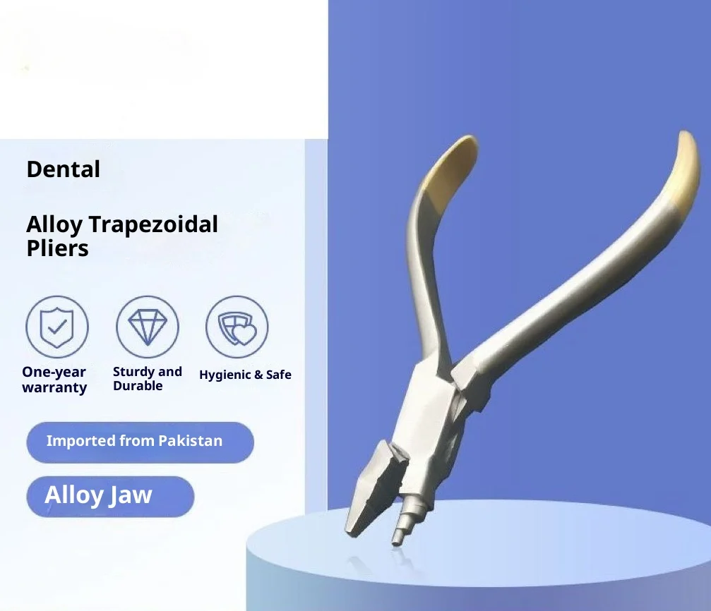 

Dental orthodontic trapezoidal pliers multi-curved square wire bending pliers forming back-bending correction tool pliers