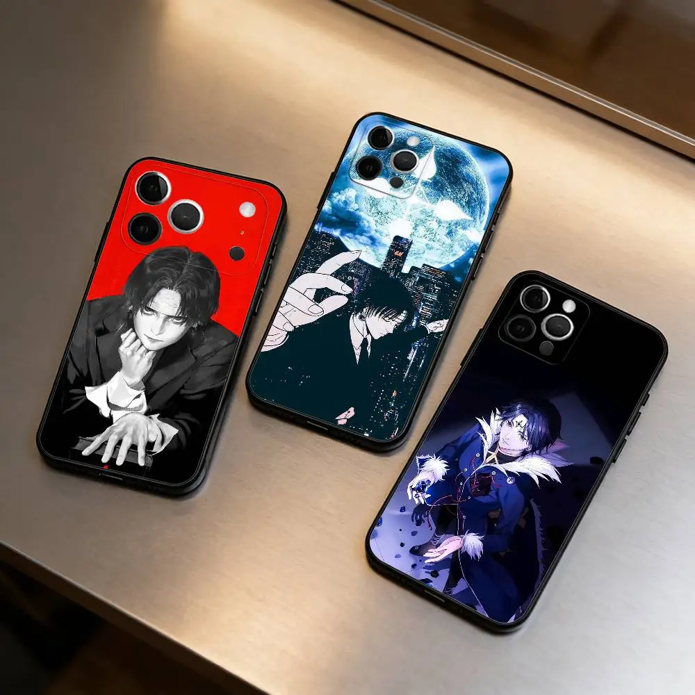 

C-Chrollo L-Lucilfer Phone Case For iPhone 17,16,15,14,13,12,11 Plus,Pro Max,Soft Silicone Black Cover