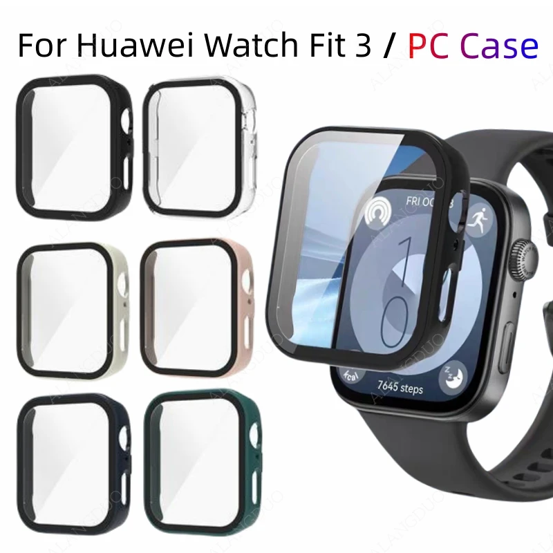 Pokrowiec na komputer + szkło hartowane dla Huawei Watch Fit 3 Full Cover Screen Protector For Huawei Watch fit3 etui ochronne