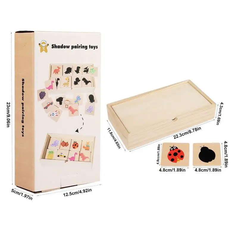 รูปร่างปริศนาไม้เงาจับคู่ปริศนาของเล่นเด็กการคิดเชิงตรรกะเทรนเนอร์รูปแบบการเรียนรู้ผลไม้ Recognition กิจกรรมสําหรับ