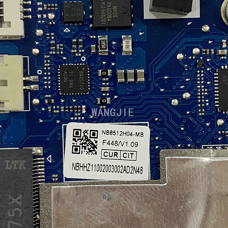 100% workng NBHHZ11002 NB8511_PCB_MB_V4エイサースウィフト3 SF314-57使用ノートパソコンのマザーボードMX250 gpu SRG0N I7-1065G7 + 8グラムram