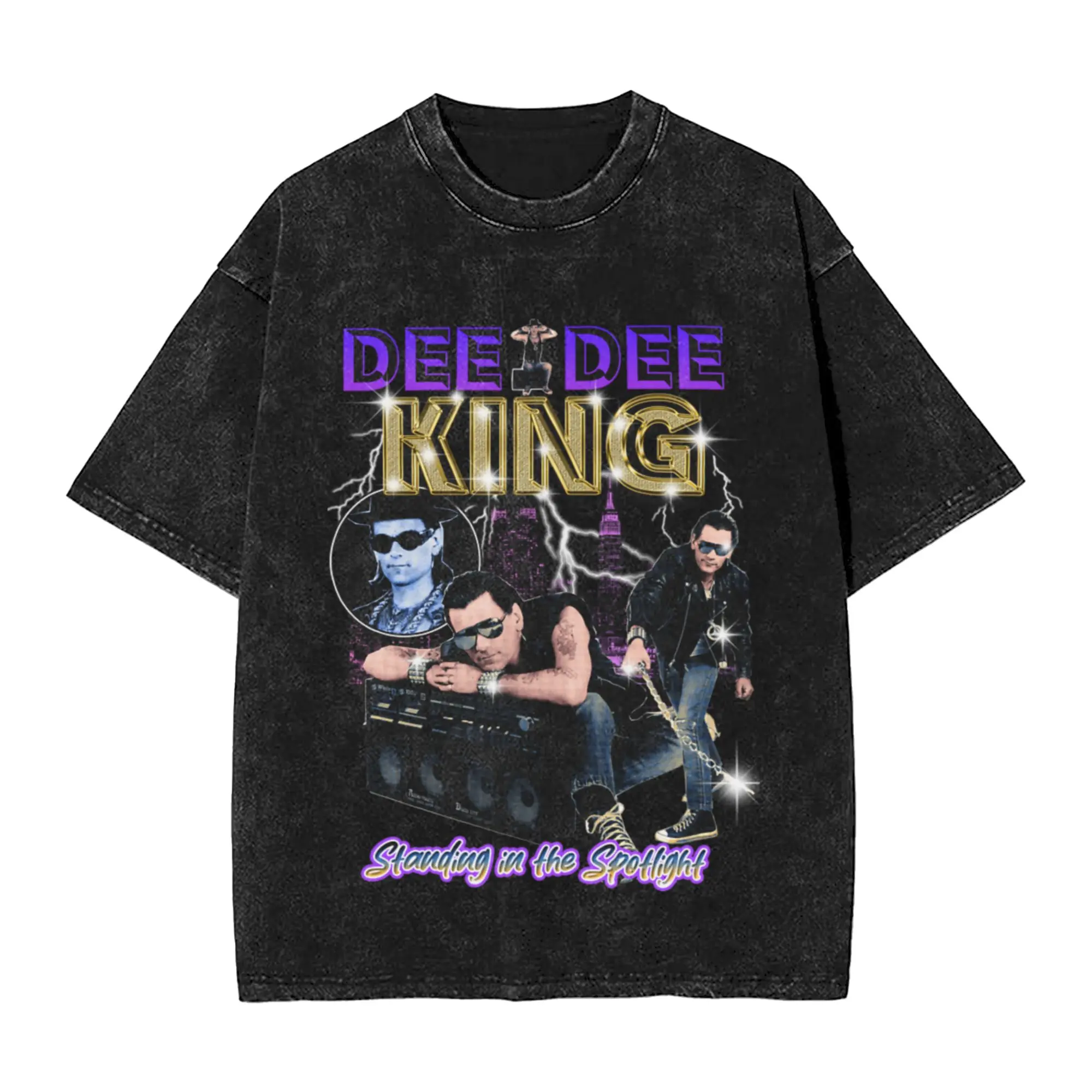 Dee Dee Bling Unique Trendy A Washed T Shirt Men's Women's Oversized Cotton Tees Tops