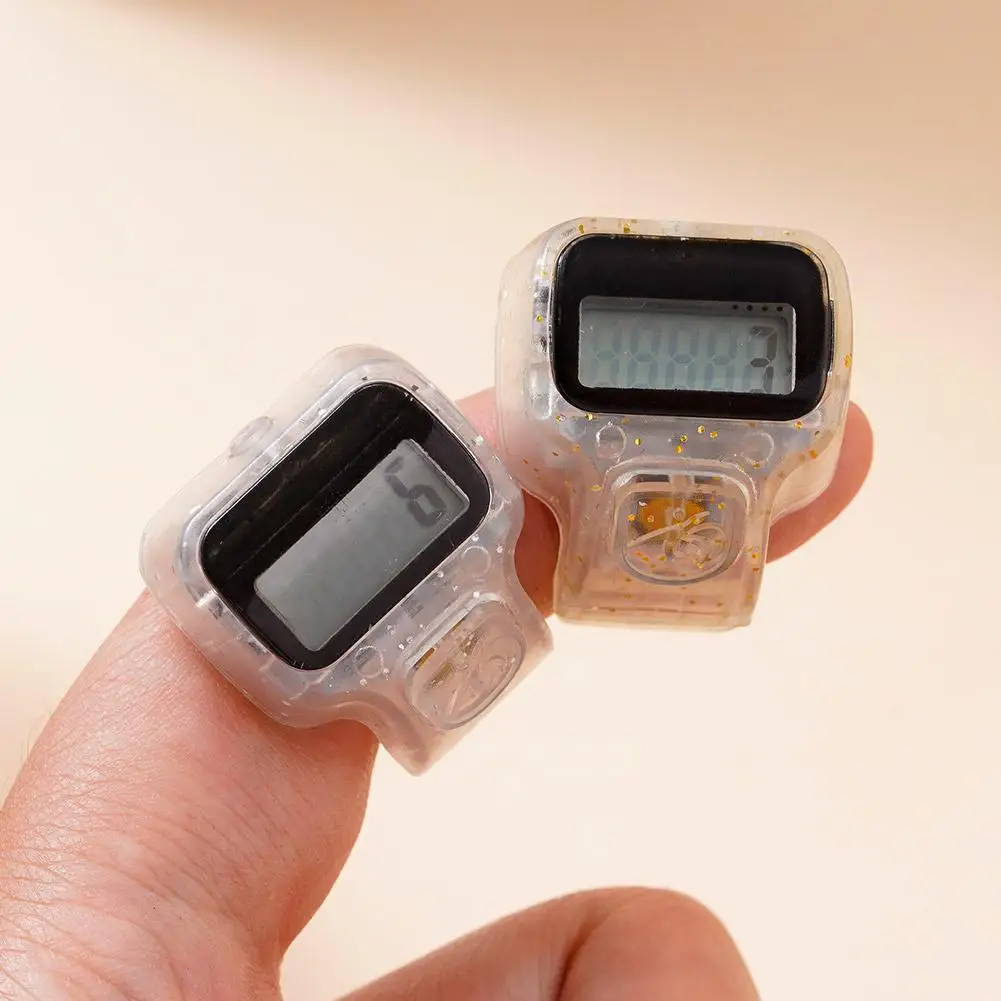 親指カウンターミニデジタルディスプレイフィットネス電子フィンガーカウンターハンドタリーカウンター手動行フィンガーカウンター楽器