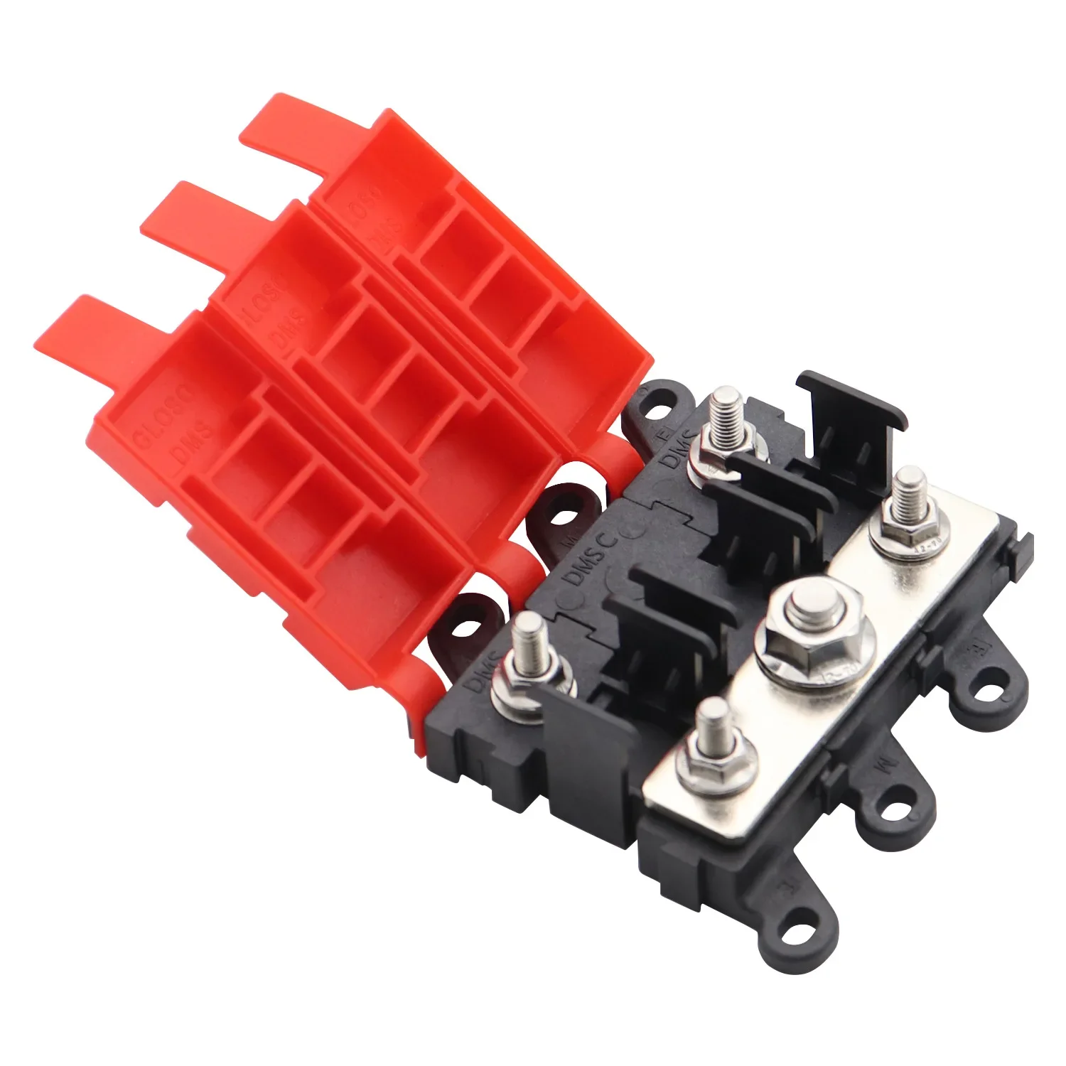 Car RV circuit modification accessories Three-way fuse holder High current fork bolt fuse box