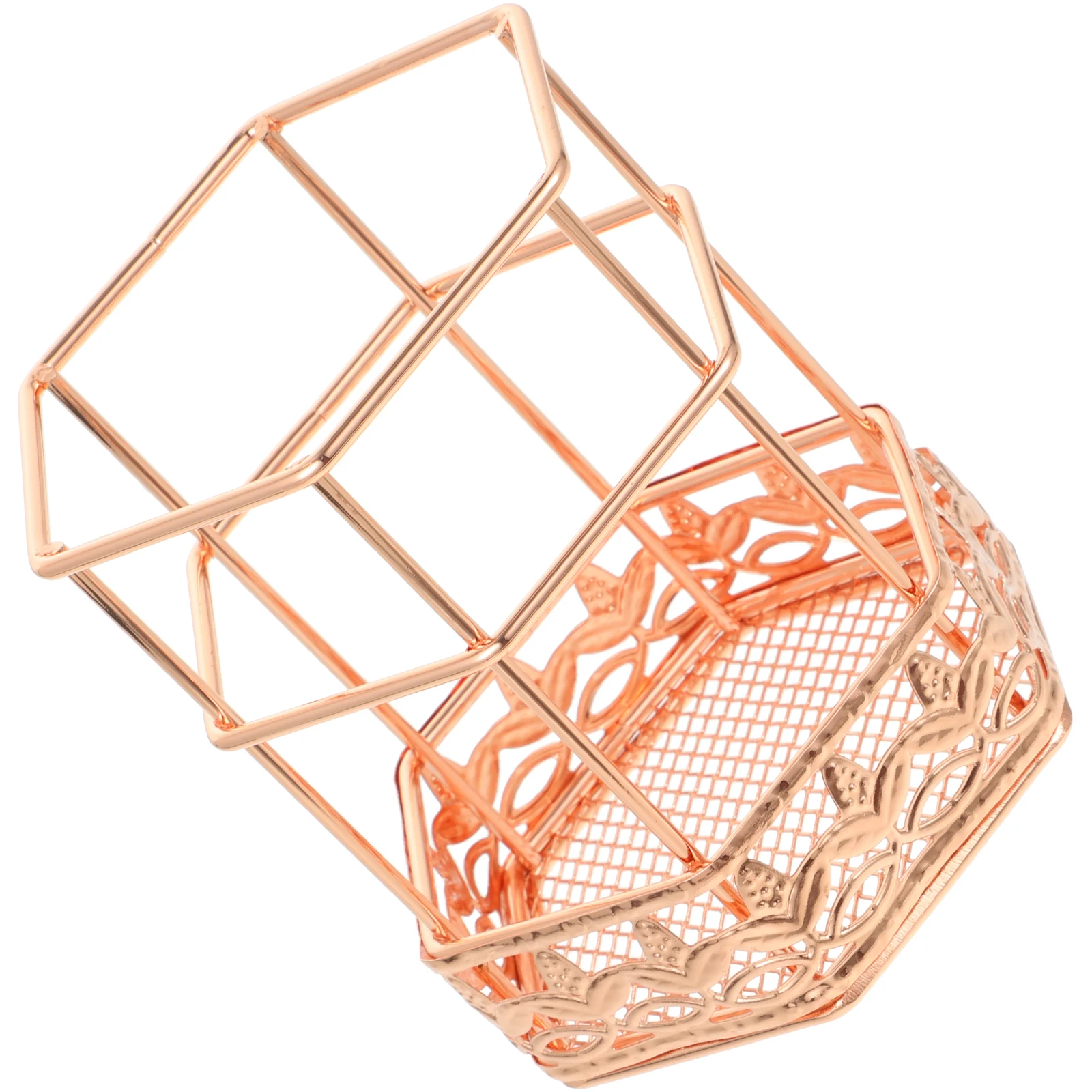 

Iron Pen Holder Storage Organizer Desk Accessories Smooth Surface Sturdy Design Office Use Easy Clean Multipurpose