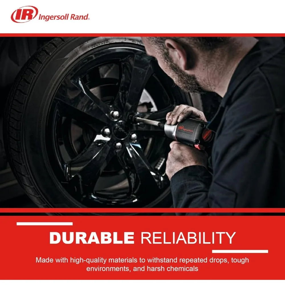 مفتاح ربط هوائي 2135QXPA مقاس 1/2 بوصة، هادئ، عزم دوران صامولة 1100 قدم رطل، قبضة مسدس