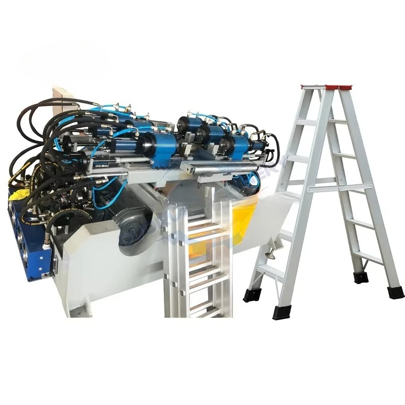 Automatic aluminum ladder punching machine and ladder riveting machine