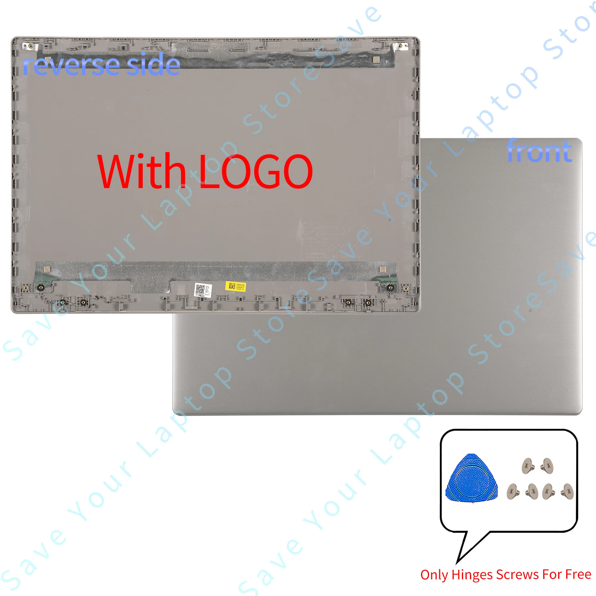 Imagem -02 - Caixa do Portátil para Ideapad Tampa Traseira Moldura Inferior Lcd S14515 340c-15 S145-15iwl S145-15iil S145-15api S145-15igm Case da