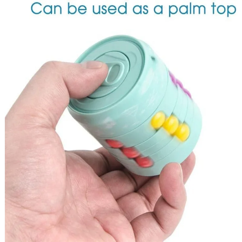 Conjunto de brinquedos giratórios de cubo de inquietação, brinquedos de inquietação de TDAH de ideia, girador adulto para terapia de alívio de ansiedade