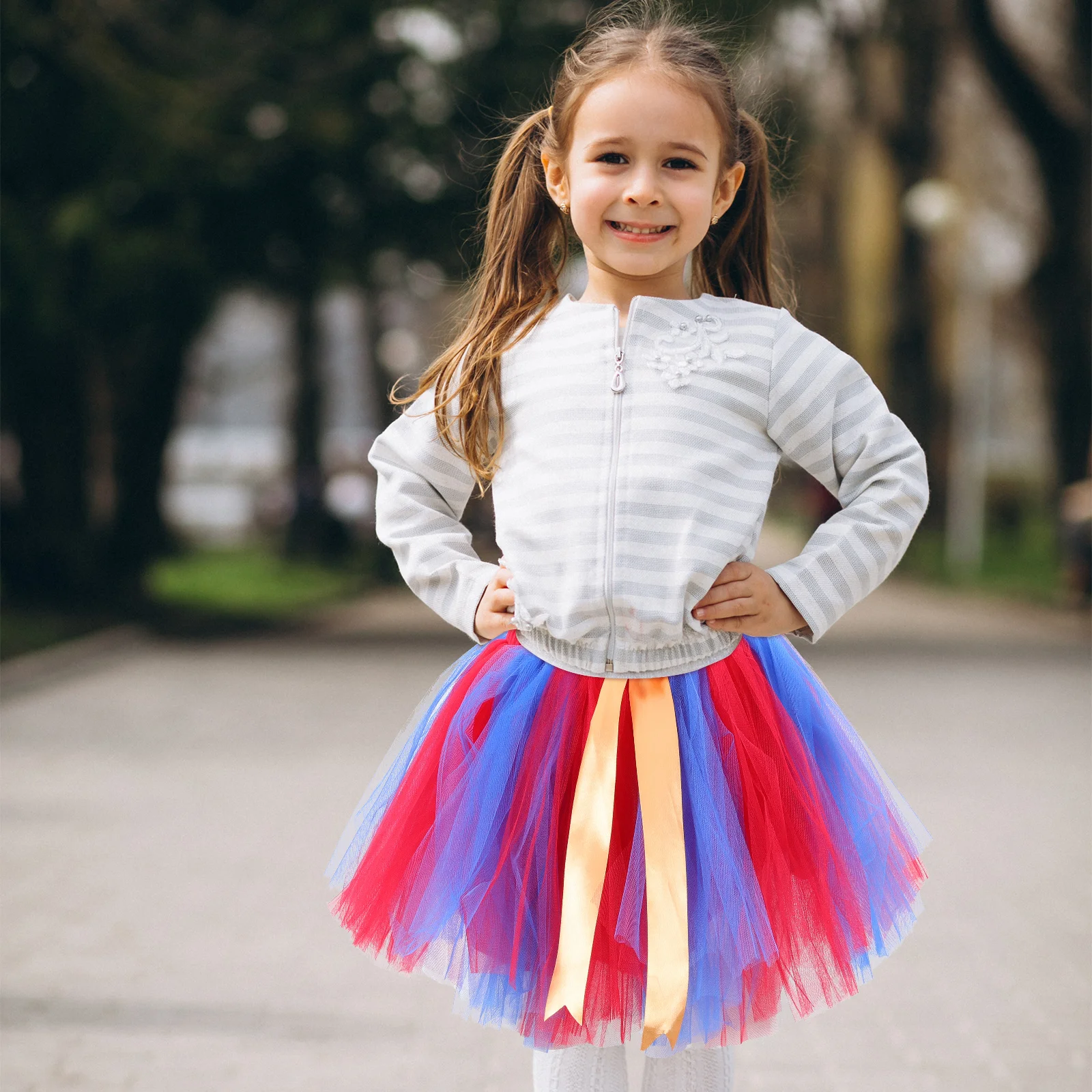 

Colorful Tulle Skirt Bubble Gauze Skirt Premium Polyester Birthday Party Dance Dress for Kids Girls Girl Dress