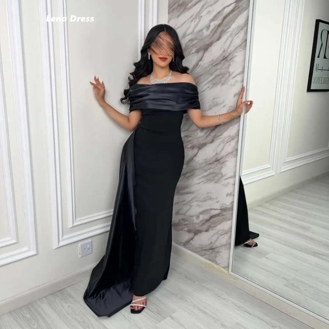 

Lena Black Luxurious Party Dress Woman 2025 Off Shoulder Elegant Evening Dresses for Woman Luxury Customized Mermaid Ball Gowns
