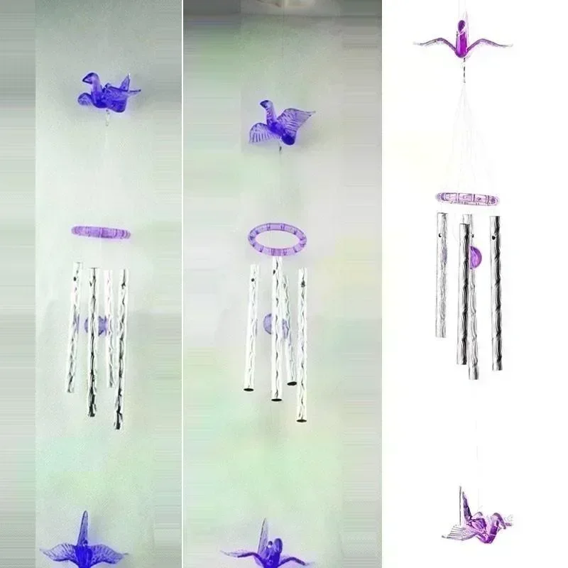 Ute Metal Tubes Bell Wind Chimes Garden Yard Hanging Imitation Home Decor Crafts Wind Chimes Hanging Decorations