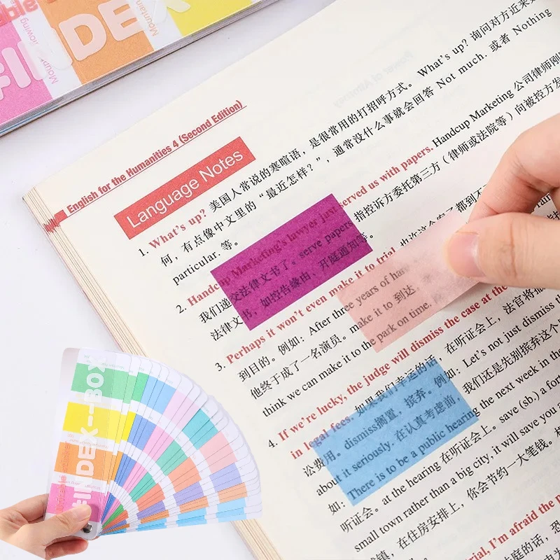 

1pc Colorful Index Tabs for File Organization, Laminated & Repositionable for Binder Planner Notebook Journal, Office Supplies