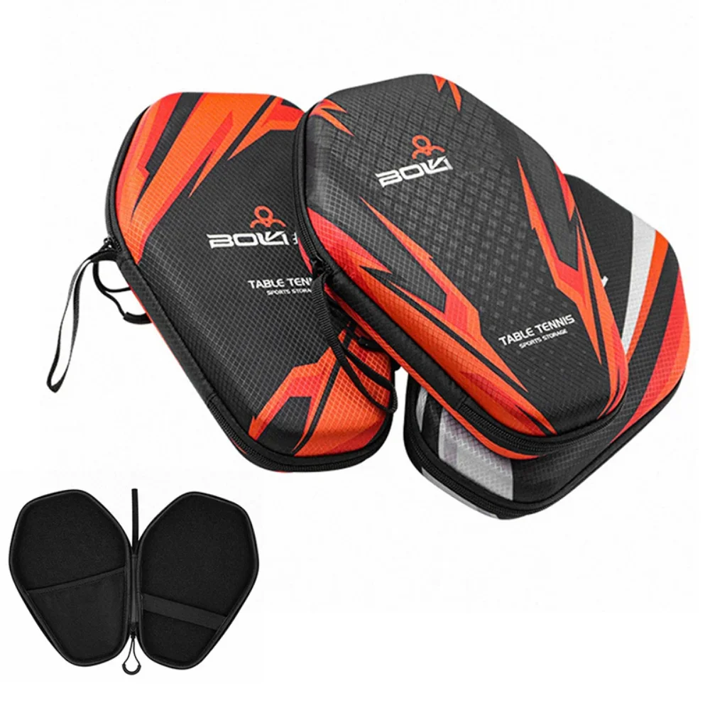 1pcs Table Tennis Racket Bags EVA Hard Shell Waterproof Dustproof Table Tennis Paddles Box Case Storage Bag With Hand Strap good