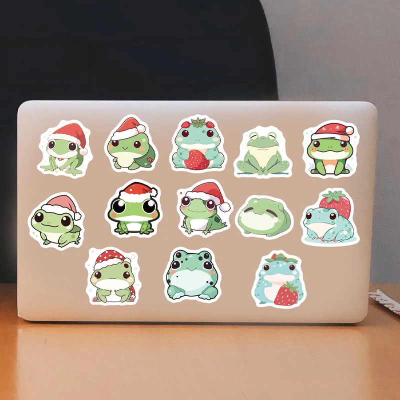 

100 PCS Cartoon Green Little Frog Stickers Child Pocket Stickers Stationery Box Suitcase Notebook Decorative Stickers Toys Gifts