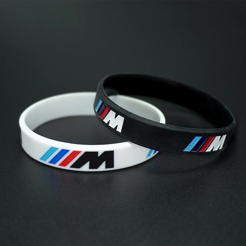 M Power Silicone Rubber Wristband Flexible Bracelet Sports Bangle For BMW M Emblem M3 M5 X1 X3 X5 X6 E46 E39 E36 E60 Seires