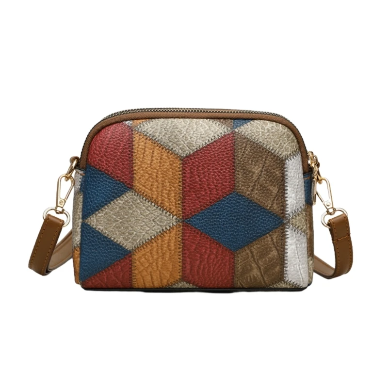 Versatile Multicolor Shoulder Bag PU Satchel Suitable for Daily Use and More