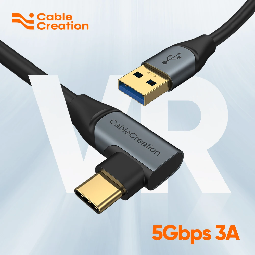 

CableCreation 16FT USB to USB C 3.1 Link Cable Compatible with Meta Quest Pro/Quest3/Quest2/Pico4