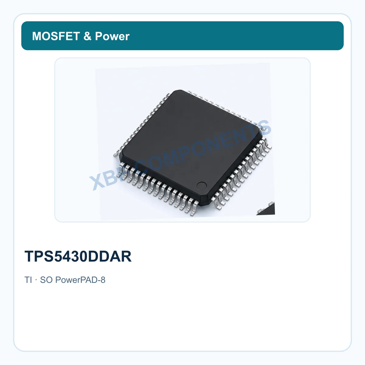 TI TPS5430DDAR Power Semiconductor Buck regulator, 5.5-36 V input, 3 A, 500 kHz SO PowerPAD-8