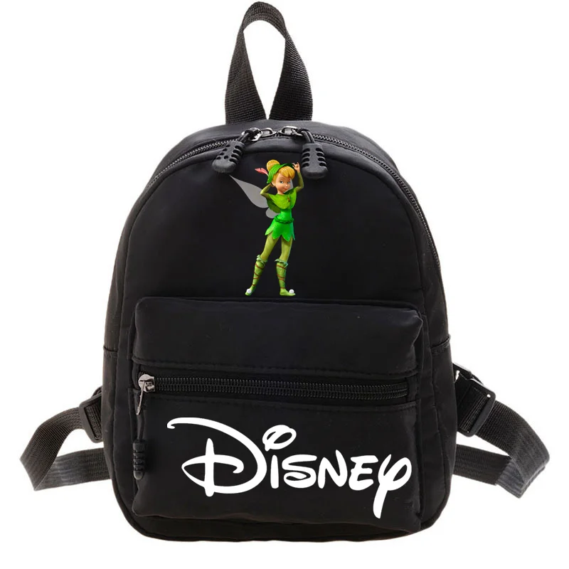 Disney tinker bell feminino bonito mini mochila 2024 novo estilo universitário na moda adolescente meninas saco de viagem moda feminina coração mochilas