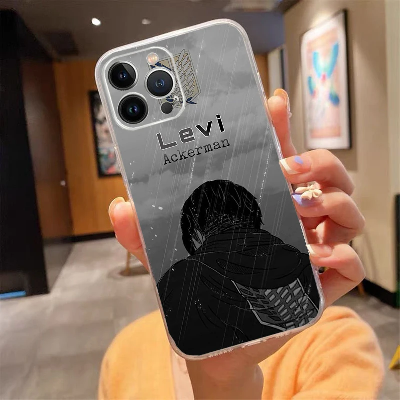 

Levi Ackerman Phone Case Carcasa Funda For iPhone 17 Pro Max Air 17 16 15 14 13 Pro Max 15 16 Pro 16E Case